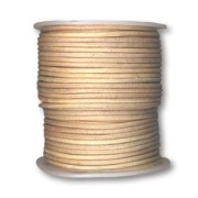 Leather cord 1mm Natural x 25m|raw }}