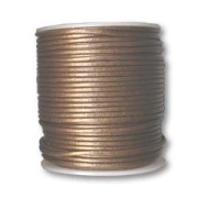 Leather cord 1mm Metallic Bronze x 25m