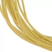 Leather cord 1mm Yellow x 3m