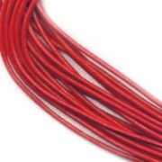 1 mm Leather Cord - Burgundy, 2.95 m