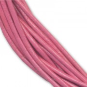 Leather cord 1mm Raspberry x 3m