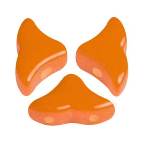 6x10mm Glass beads Hélios® by Puca® - Opaque Apricot x10g