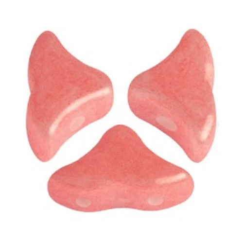 6x10mm Glass beads Hélios® by Puca® - Opaque Indian Peach x10g