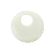 20mm Mother-of-pearl round pendant - sequin - Natural x1