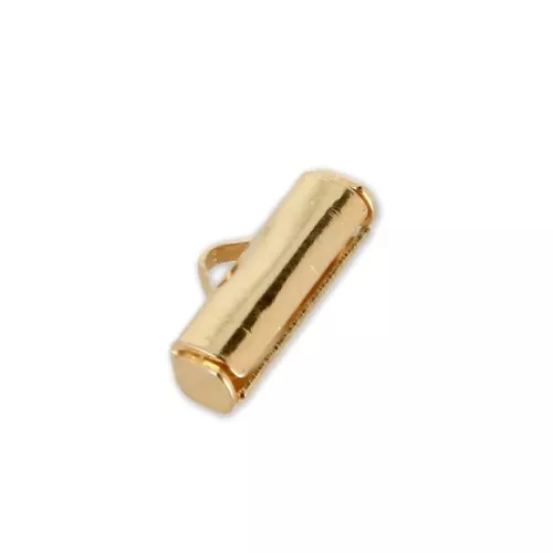 10mm Slide End Tube for bead-weaving - Fine Gold Plated x10