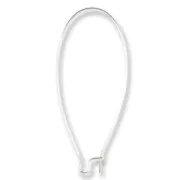 Hook earrings 46 mm - Silver x2