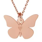 9x14mm 925 Sterling Silver Butterfly Charm x1