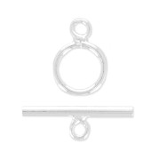 10mm 925 Sterling Silver Toggle clasps - Made in Europe x10