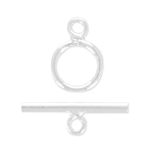 10mm 925 Sterling Silver Toggle clasps - Made in Europe x10