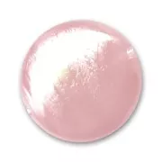Flat round bead 18mm Iridescent Light Rose x1