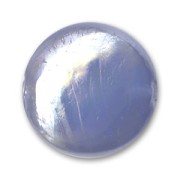 Flat round bead 18mm Iridescent Light Sapphire x1|raw }}