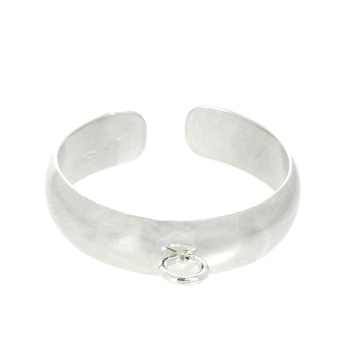 925 Sterling Silver Adjustable ring with a closed ring - Size 54 to 60 x1