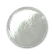 Flat round bead 18mm Iridescent Crystal x1