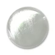 Flat round bead 18mm Iridescent Crystal x1