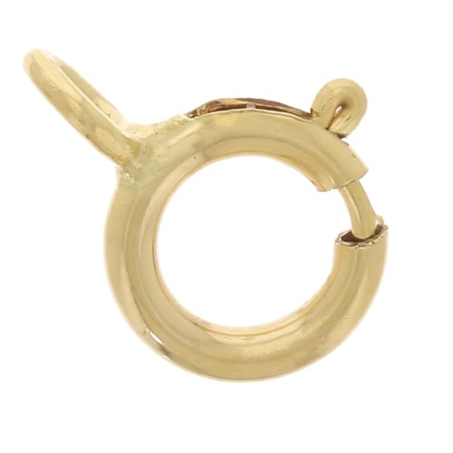 5mm Gold filled spring clasp with closed link x100