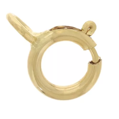 5mm Gold filled spring clasp with closed link x100
