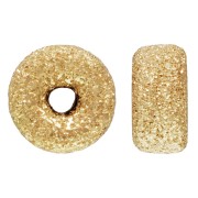 4x2mm Gold Filled Diamond effect rondelles x1