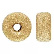 4x2mm Gold Filled Diamond effect rondelles x1