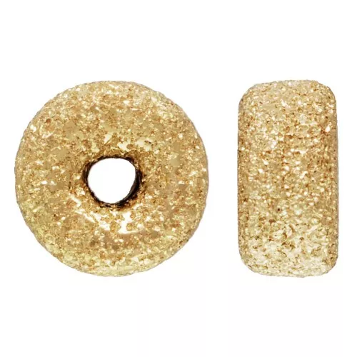4x2mm Gold Filled Diamond effect rondelles x1