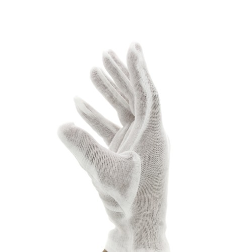 Cotton gloves for jewellery handling and display - Size M/L - White x2