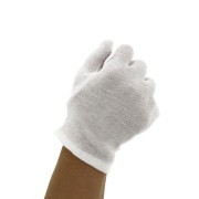 Cotton gloves for jewellery handling and display - Size M/L - White x2