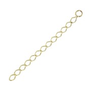 50mm Rombo Mesh Extension Chain - Gold Plated 3 micron x1