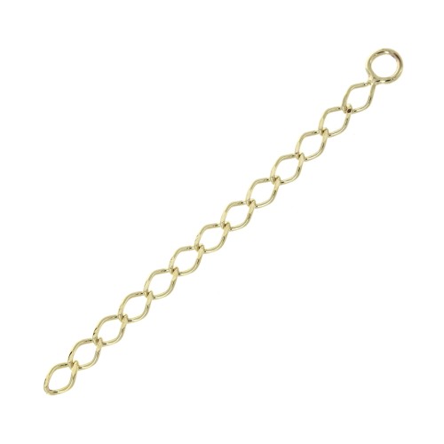 50mm Rombo Mesh Extension Chain - Gold Plated 3 micron x1