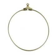 Earring hoops 20mm Bronze tone x2|raw }}
