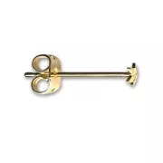 Earstuds star fine Gold plated x2