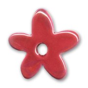Ceramics flower 35mm Iridescent Red|raw }}
