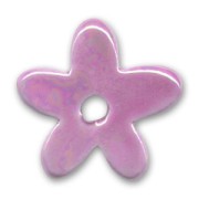Ceramics flower 35mm Iridescent Mauve|raw }}