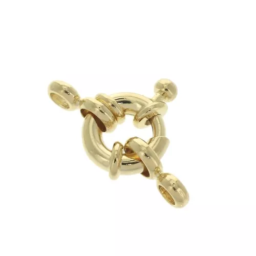 9mm Buoy Clasp - Fine Gold Plated x1