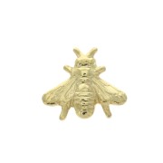 7x8mm Stick-on Bee-shaped element - Fine Gold Plated x1