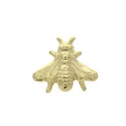 7x8mm Stick-on Bee-shaped element - Fine Gold Plated x1