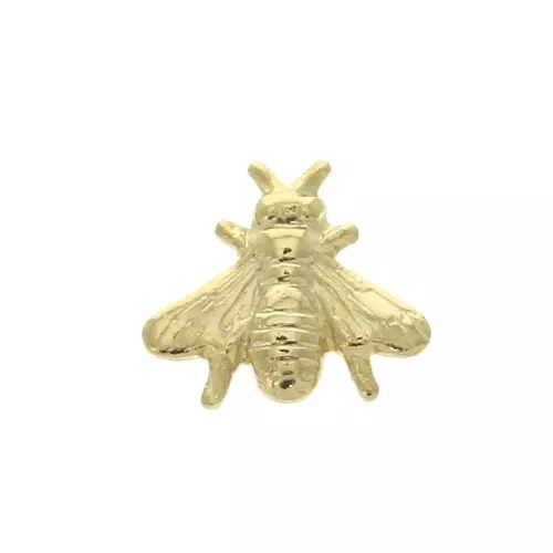 7x8mm Stick-on Bee-shaped element - Fine Gold Plated x1