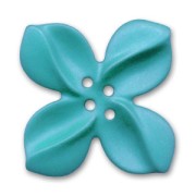 Button Tiare flower 44mm Turquoise x1|raw }}