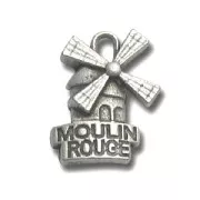 Moulin Rouge charm 20mm Antique Silver Plating x1