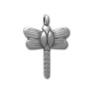 Dragonfly charm 20mm Antique Silver Plating x1|raw }}