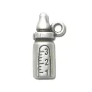 Bottle charm 20mm Antique Silver Plating x1