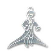 Pendant little prince 30mm Silver tone x1