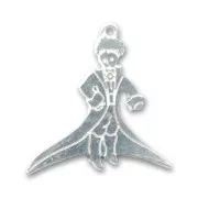 Pendant little prince 30mm Silver tone x1