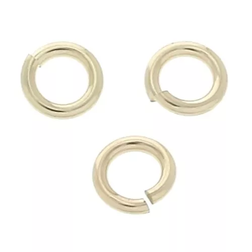 Gold filled jumprings open 4x0.7mm x10