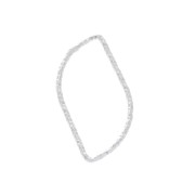 21x10mm 925 Sterling Silver Closed diamond effect navette ring x1|raw }}