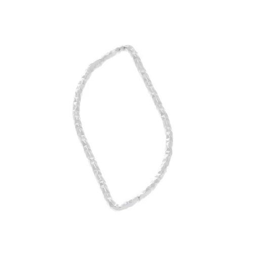 21x10mm 925 Sterling Silver Closed diamond effect navette ring x1