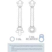 54x35mm Wooden removable dummy clip - Rabbit - Natural x1