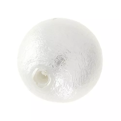 10mm Miyuki Half-drilled Cotton Pearls - White x1