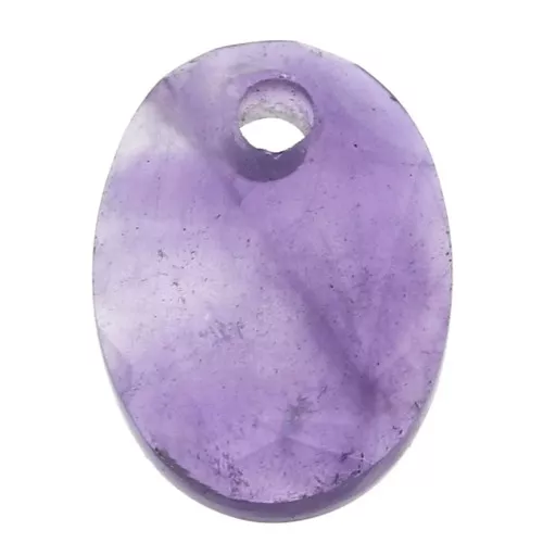 14x10mm Gemstone faceted oval sequin - Amethyst x1
