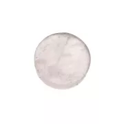 6mm round faceted flat back cabochon - Rose Quartz x1