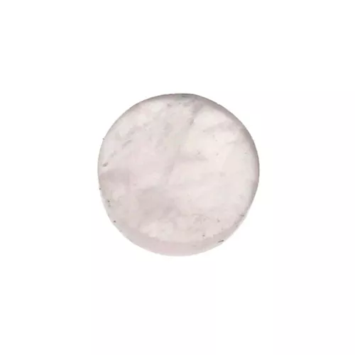 6mm round faceted flat back cabochon - Rose Quartz x1