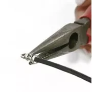 Crimp Cord End with Ring for 2mm cord - Bronze Tone x1